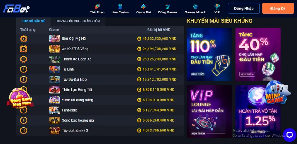 Hợp tác mới g666win casino